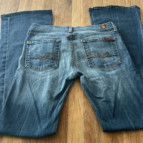 7 For All Mankind Bootcut Jeans, Size 28 - Picture 9 of 12